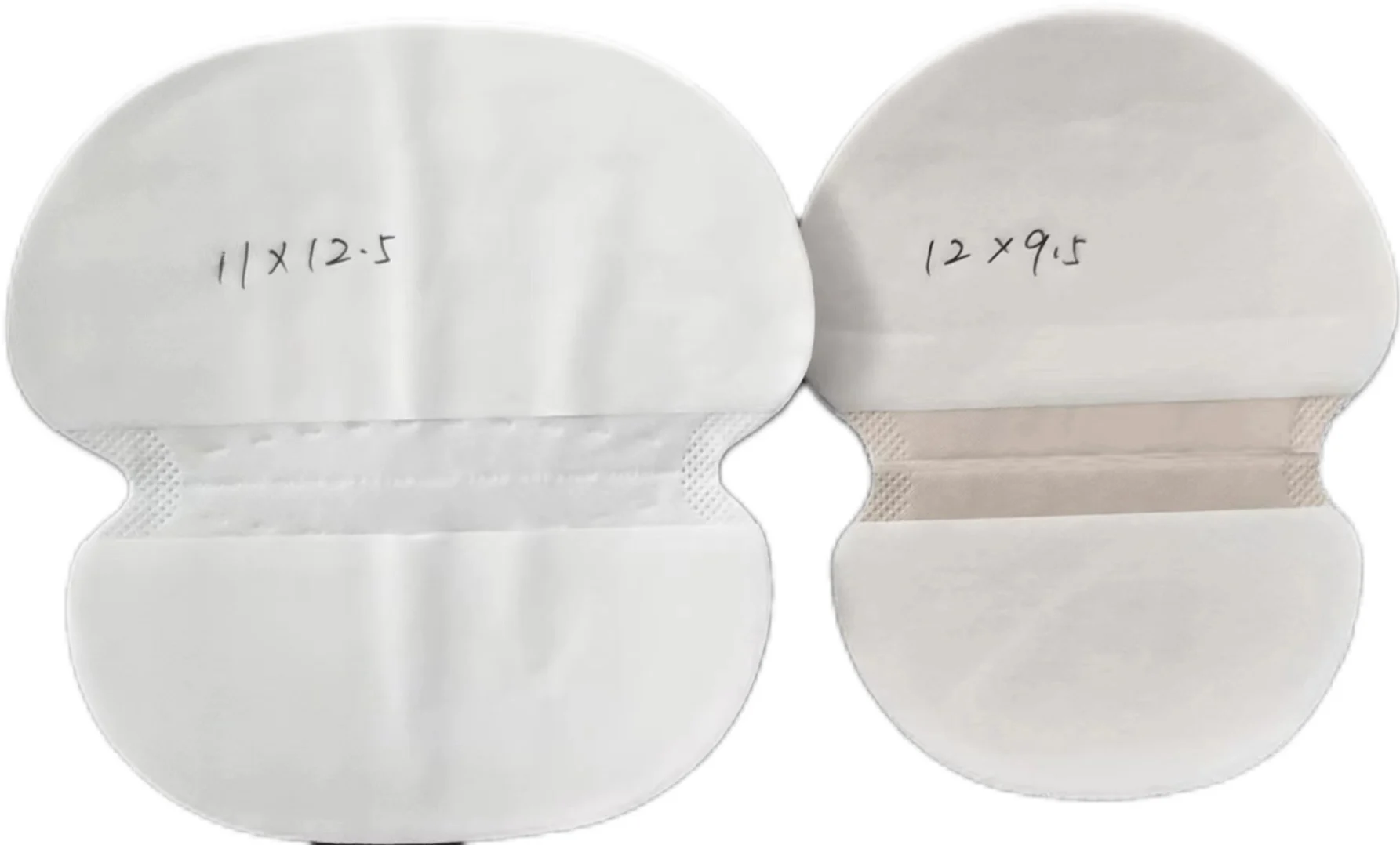 110*125mm 120*95mm Customized Disposable Non-washable Armpit Sweat Absorbent Pads Underarm Sweat Pads Liner