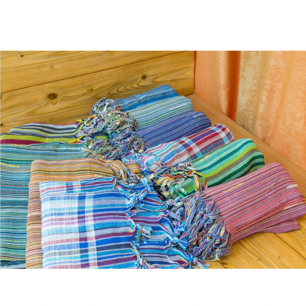 100% Cotton Turkish Hammam Kikoy Towels For Spa Thick Kikoy Towels Cotton Beach Towel Wholesale in India.
