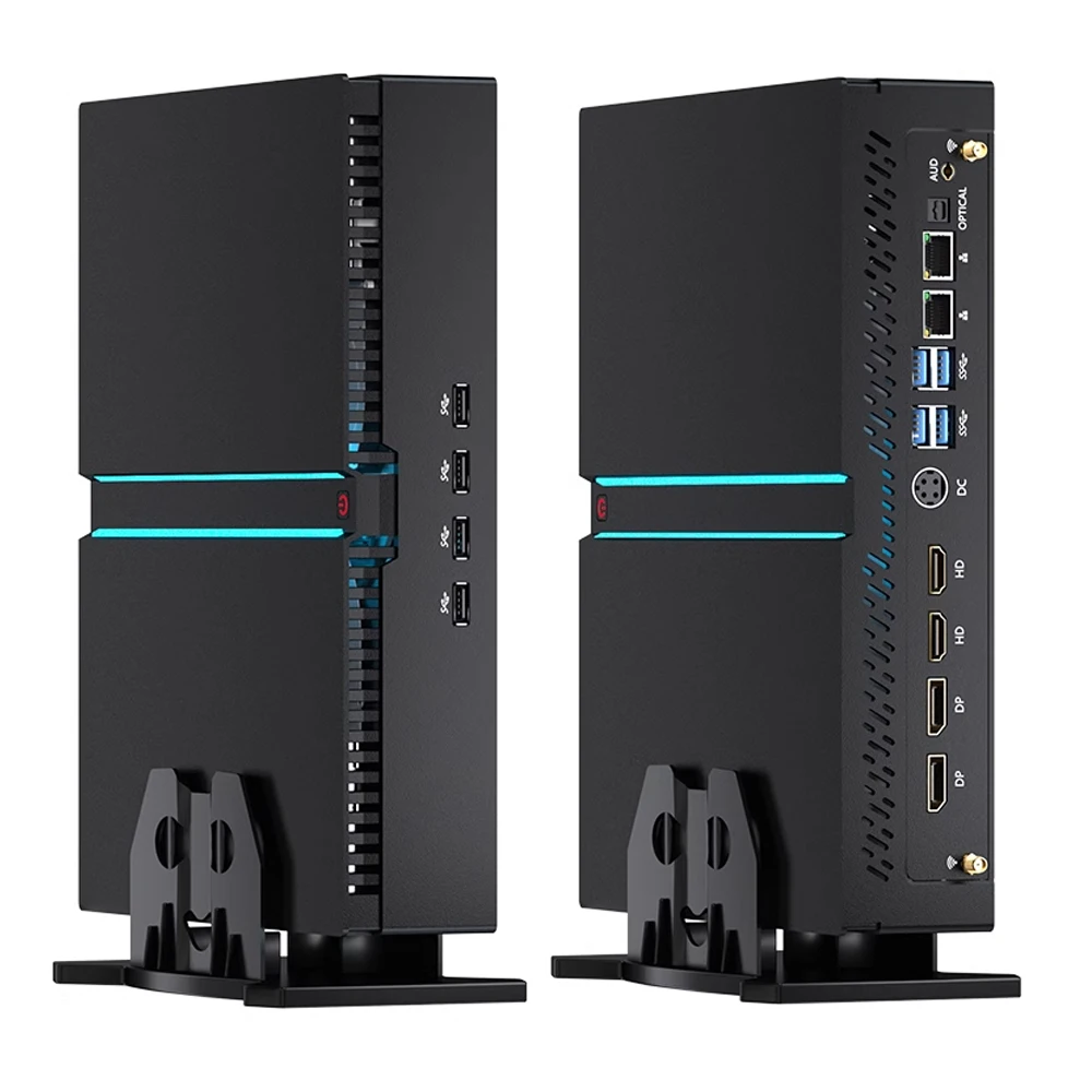 Мини-ПК игровой маленький настольный компьютер i9-12900F Win-11 Pro GeForce RTX3060 12 г Dual LAN четыре дисплея 8K выход WiFi6E/BT5.3