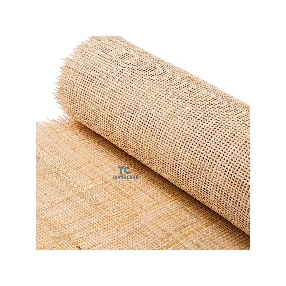 Fast Delivery Handmade Non-toxic Rattan Mesh Roll Webbing Natural Wholesale Natural Furniture Handmade Rattan Webbing