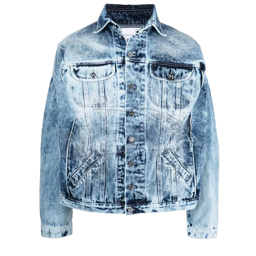 Winter Wear Casual Jeans Jackets Solid Color Jeans Jacket Button Covered Men Jeans Jackets