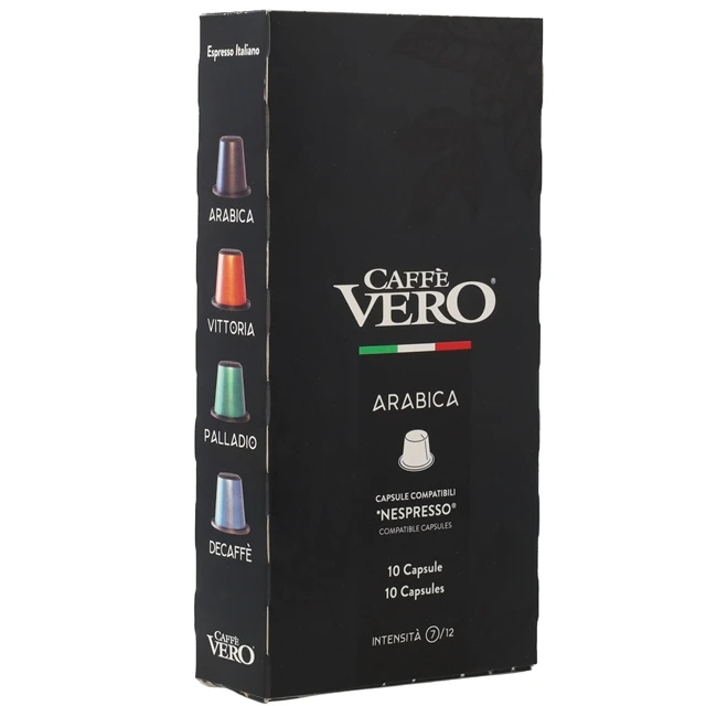 Italian Made Nespresso Compatible Capsules - Different Blends Available Including Decaf - 10 capsules per Box