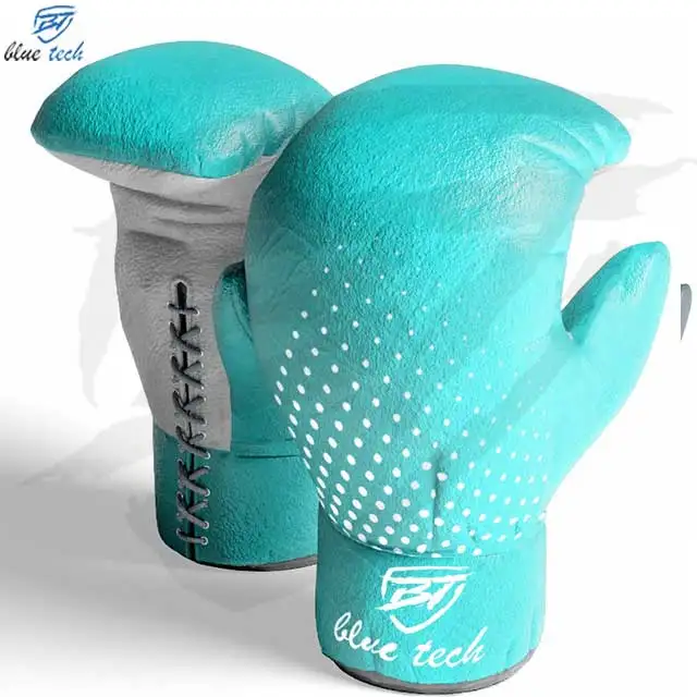 Design Your Own Design Factory Fighter Ufc Training Genuine Cowhide Leather Mma Muay Thai Fighting Sparring Gloves 2024
