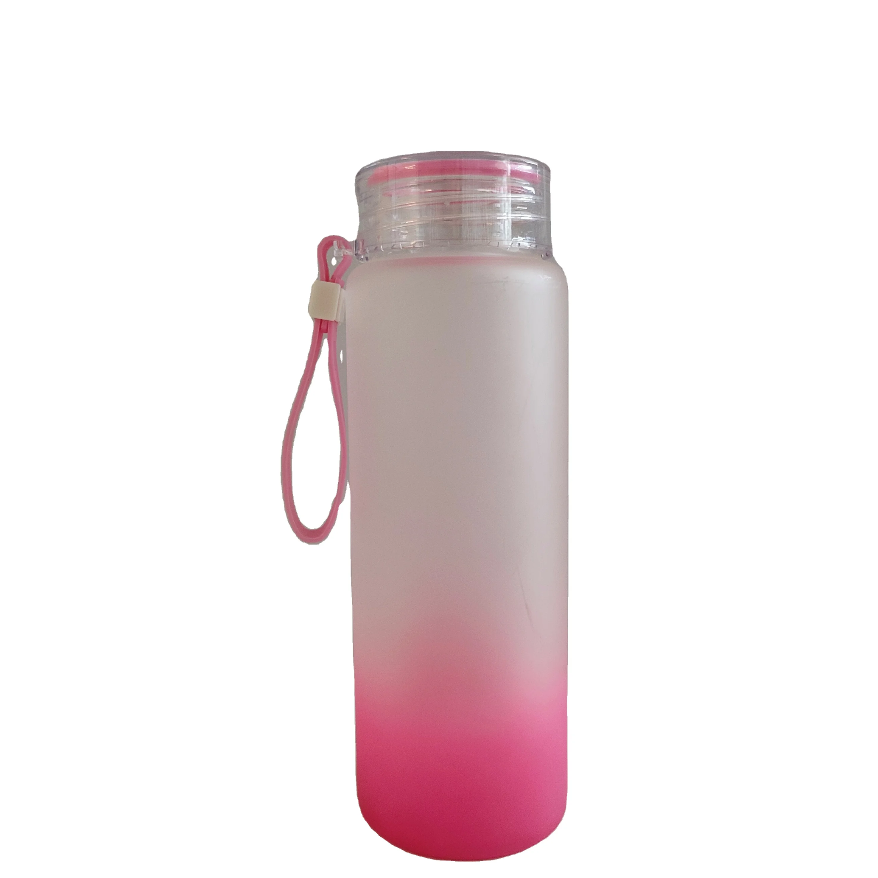 Amazon Hot Sale 17oz Sublimation Glass Frosted Mix Color Straight Cup