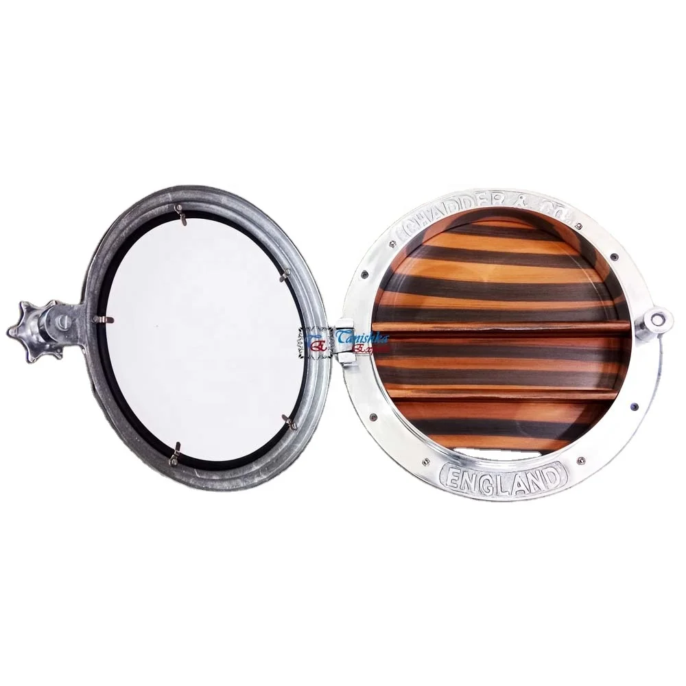 Nautical Rack Porthole Ship Decor Round Glass Handmade Rack Porthole Antique Nautical Canal Boat Porthole