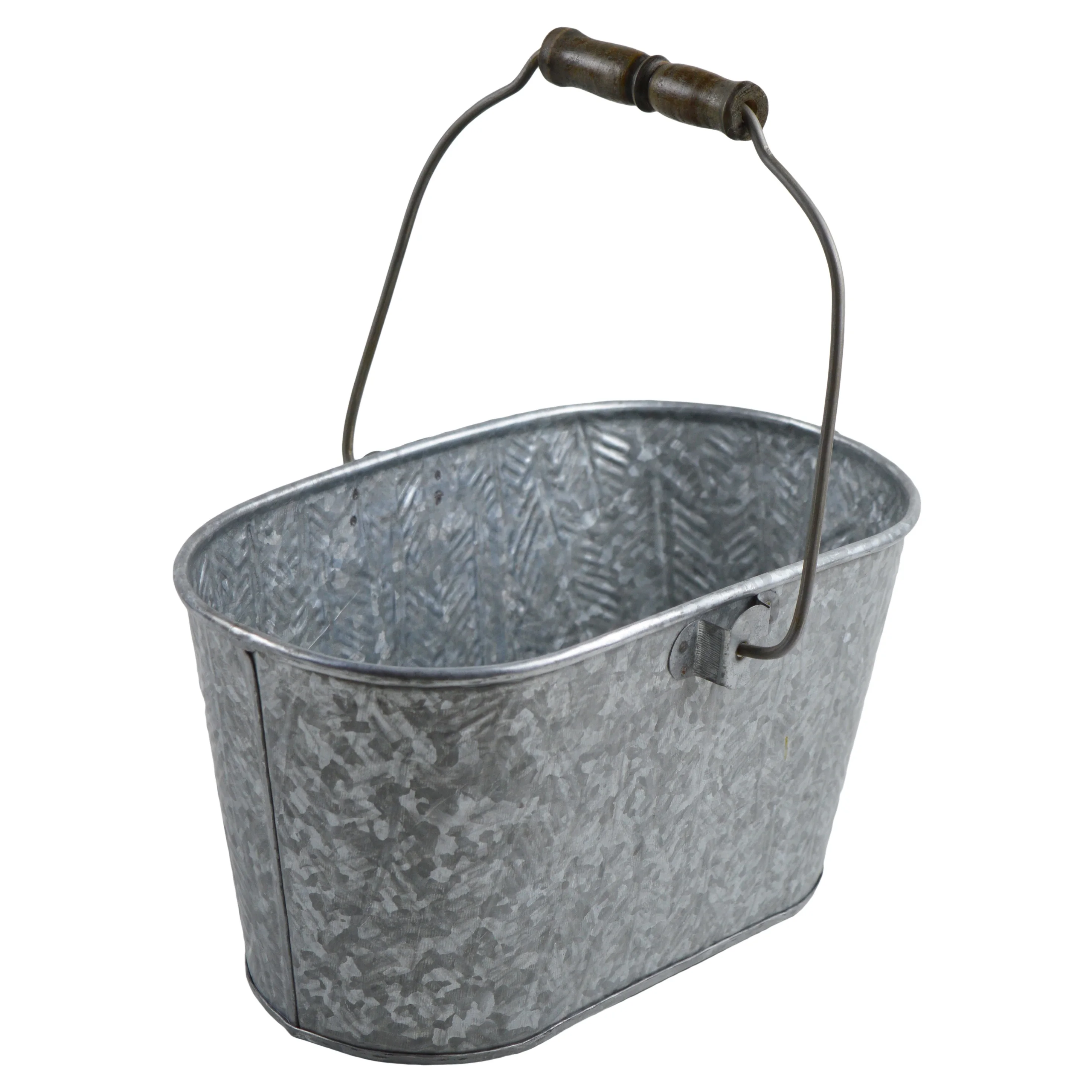 Wholesale Galvanized Bucket Metal Planting With handle Outdoor Flower Pots & Planters For Home Office Indoor And Outdoor Decor