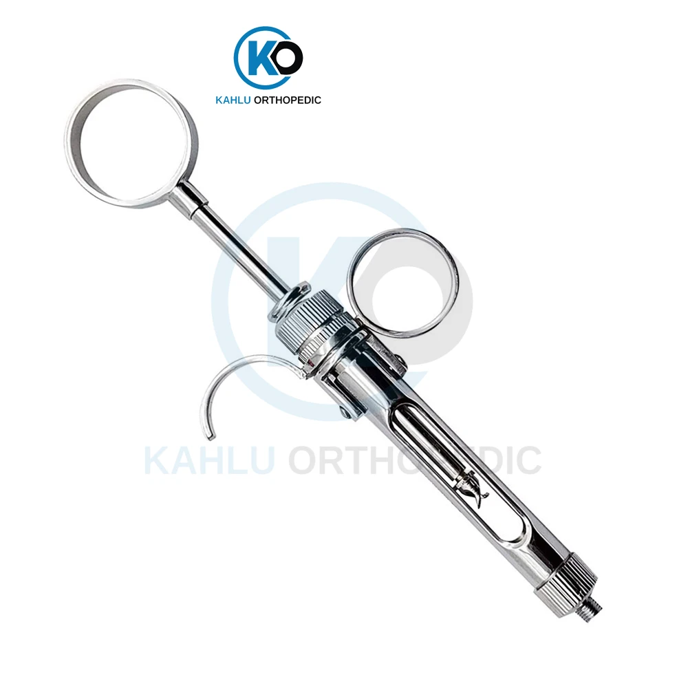 Dental Stainless Steel Syringe Aspirating 1.8 ML Dental Surgical Instruments Injector Tool By KAHLU ORTHOPEDIC