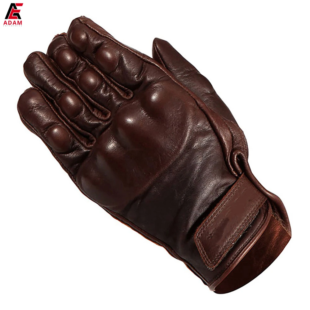 Real Goat Leather gloves with palm grip panel, memory foam knuckles and reinforced inserts affordable prices