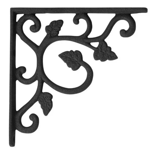 Durable Rustic Casting Style Iron Fixture Wall Brackets Furniture Hardware Best Bulk Selling Bracket for Supporting Shelf