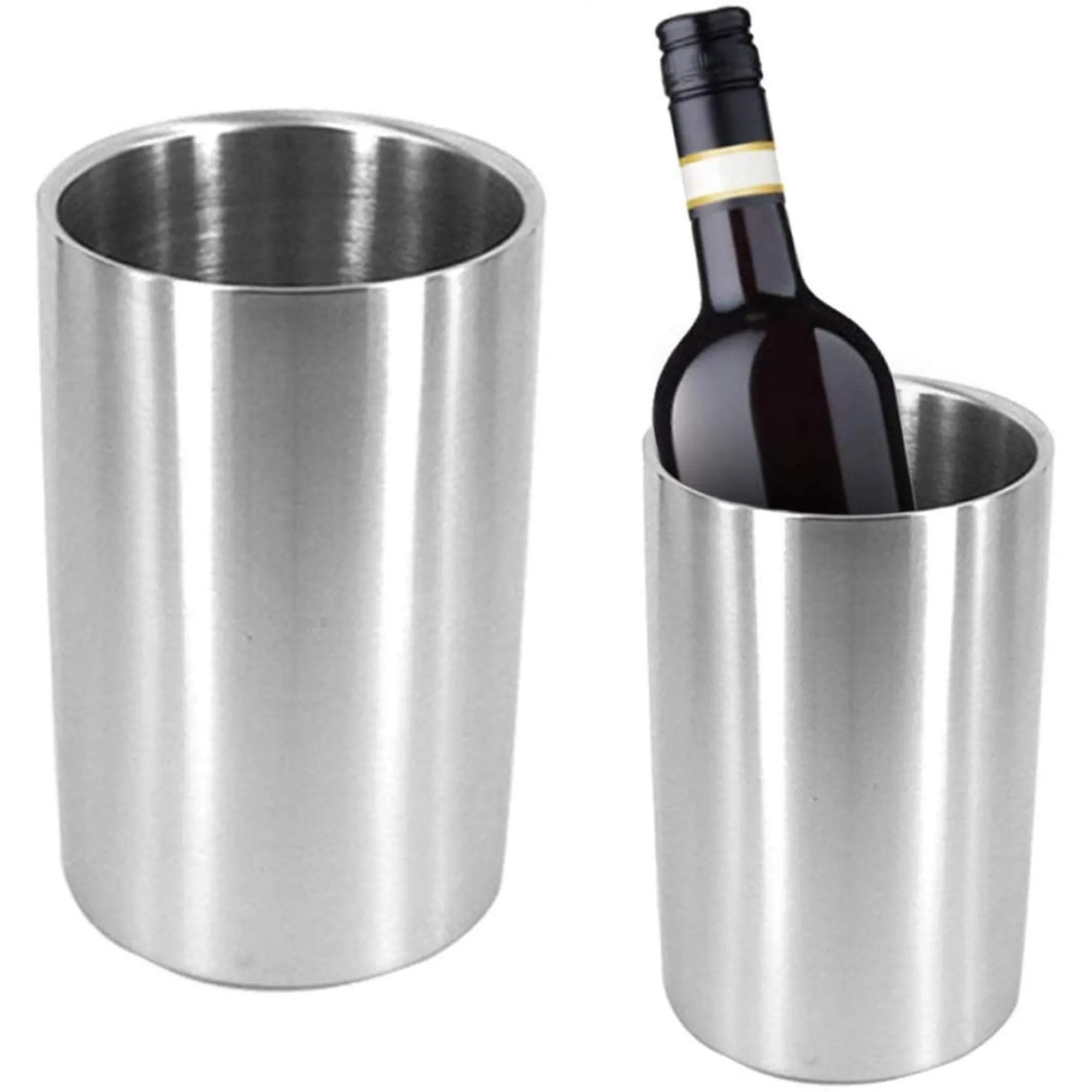 Metallic Wine Bottles & Chillers Manufacturer Quality Champagne Ice Bucket Wine Bottle Holder Champagne Coolers & Wine Chillers