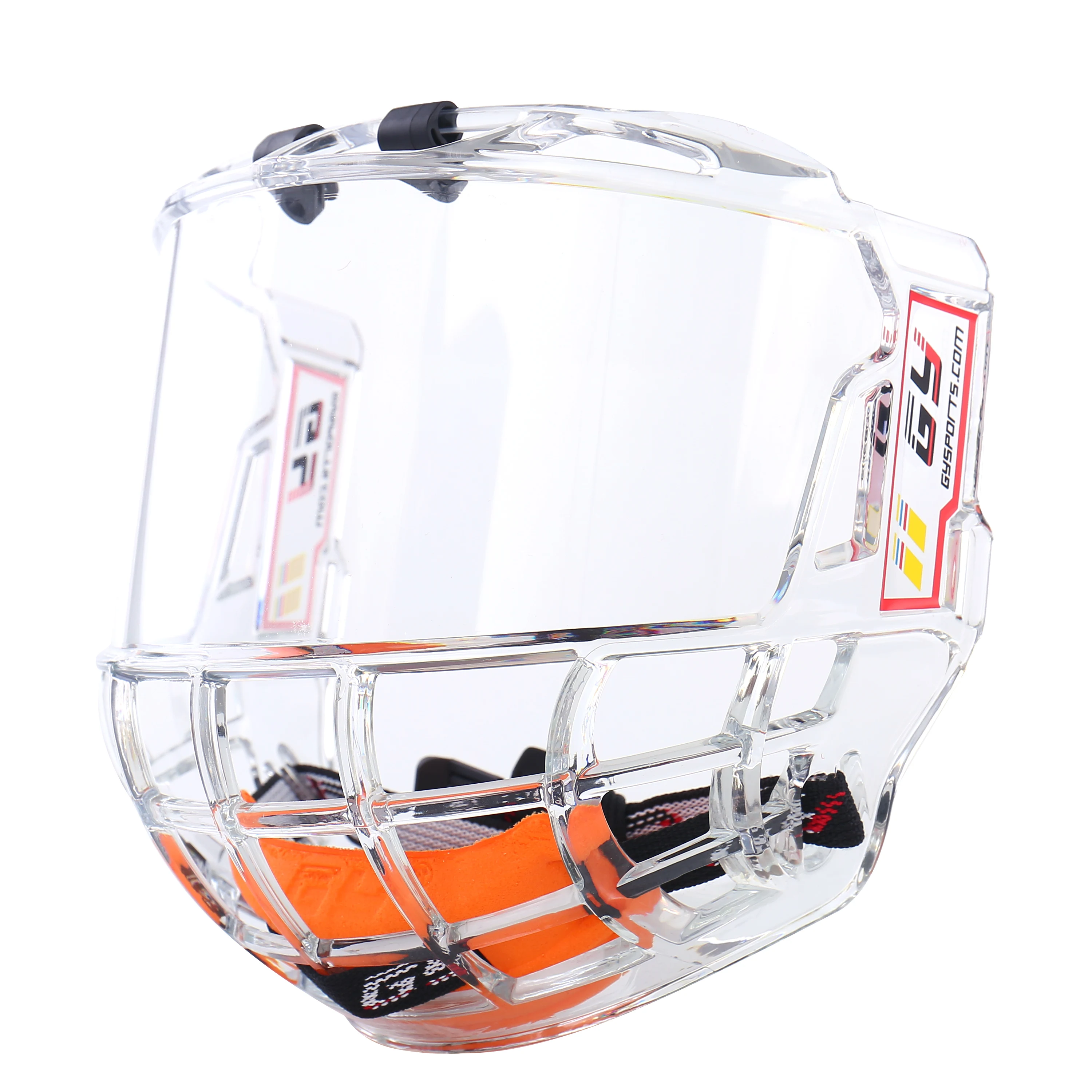 In Stock Full Facial Protection Hard Plastic Cage Ice Hockey Bubble Face Shield