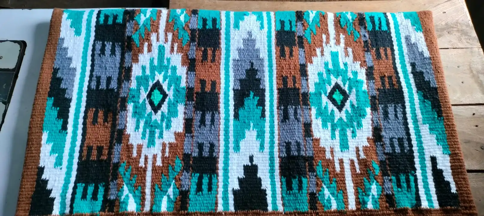 Lightweight Western Woolen Saddle handmade Blanket and Handloom Dari Pad/ Custom design woolen saddle blanket