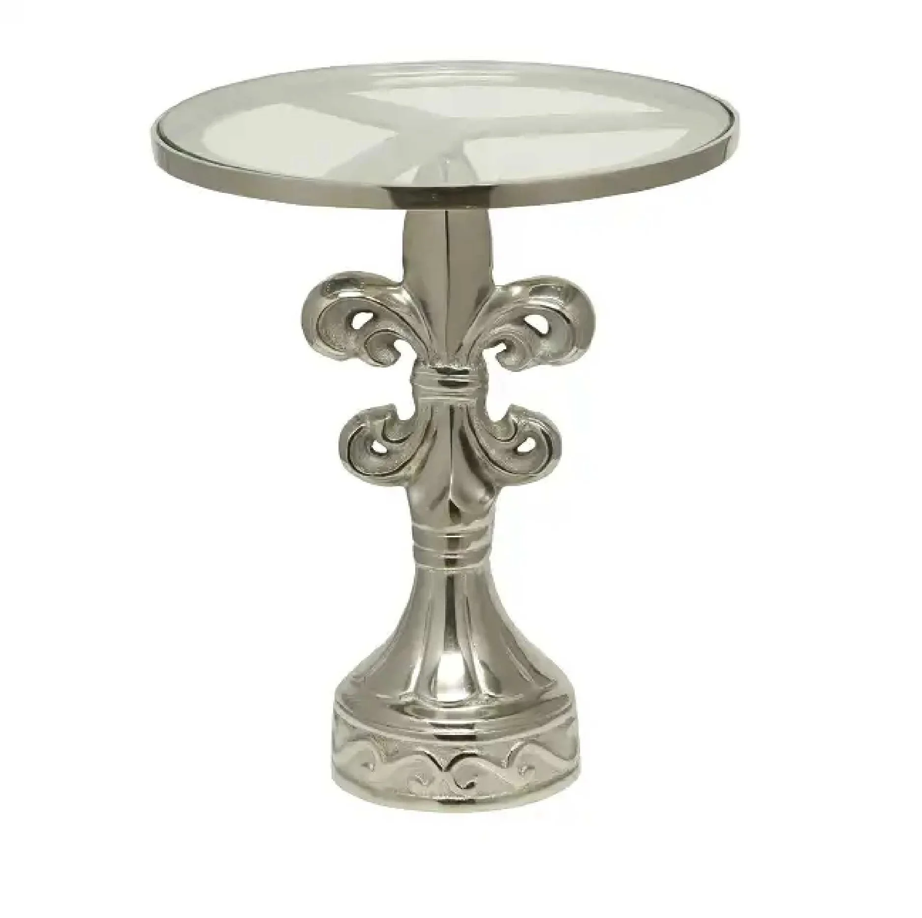 Home Decorative Accessories End Table Luxury Furniture Side Table Living Room Hotel Corner Table In Glass Top Design Accessories