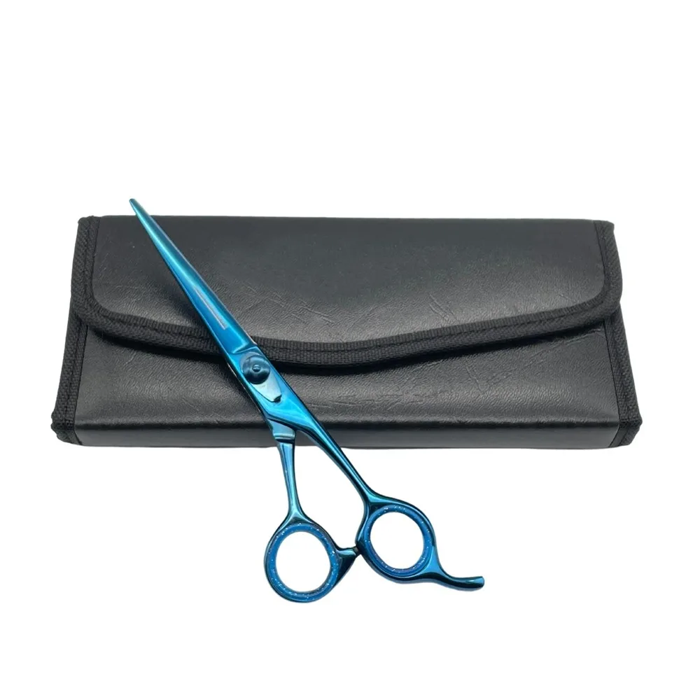 Hair Cutting Salon Barber Curved Head Shears Japan Stainless Steel Scissors Set Hair 6 Inch Screw Scissors