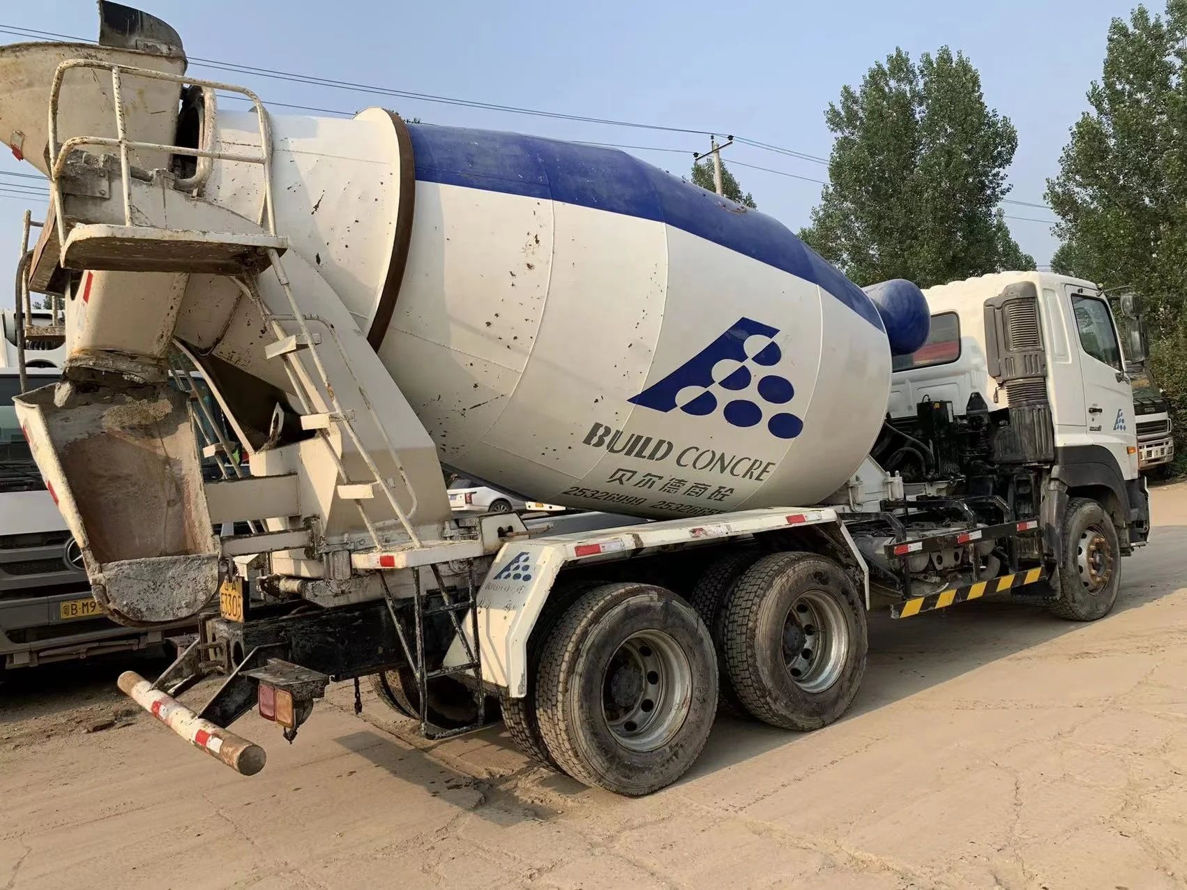 Japanese hino used 700 concrete mixer truck, 6x4 cement mixer truck