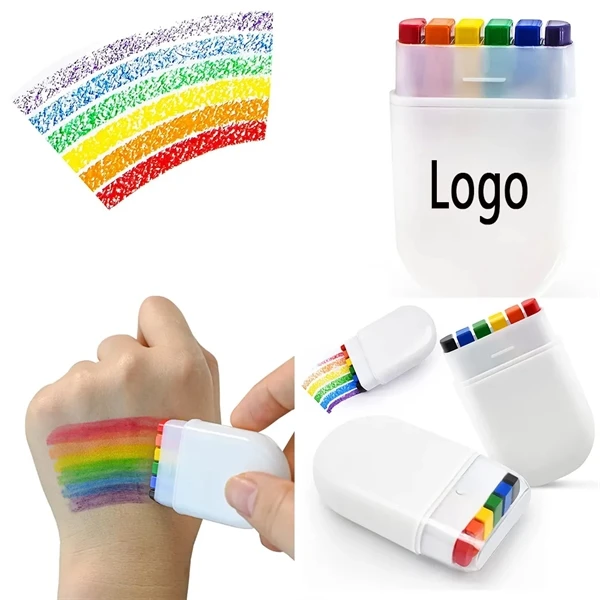Vibrant Rainbow Fan Brush Face and Body Paint for Festivals and Parties Expressive Hypoallergenic and Long-lasting