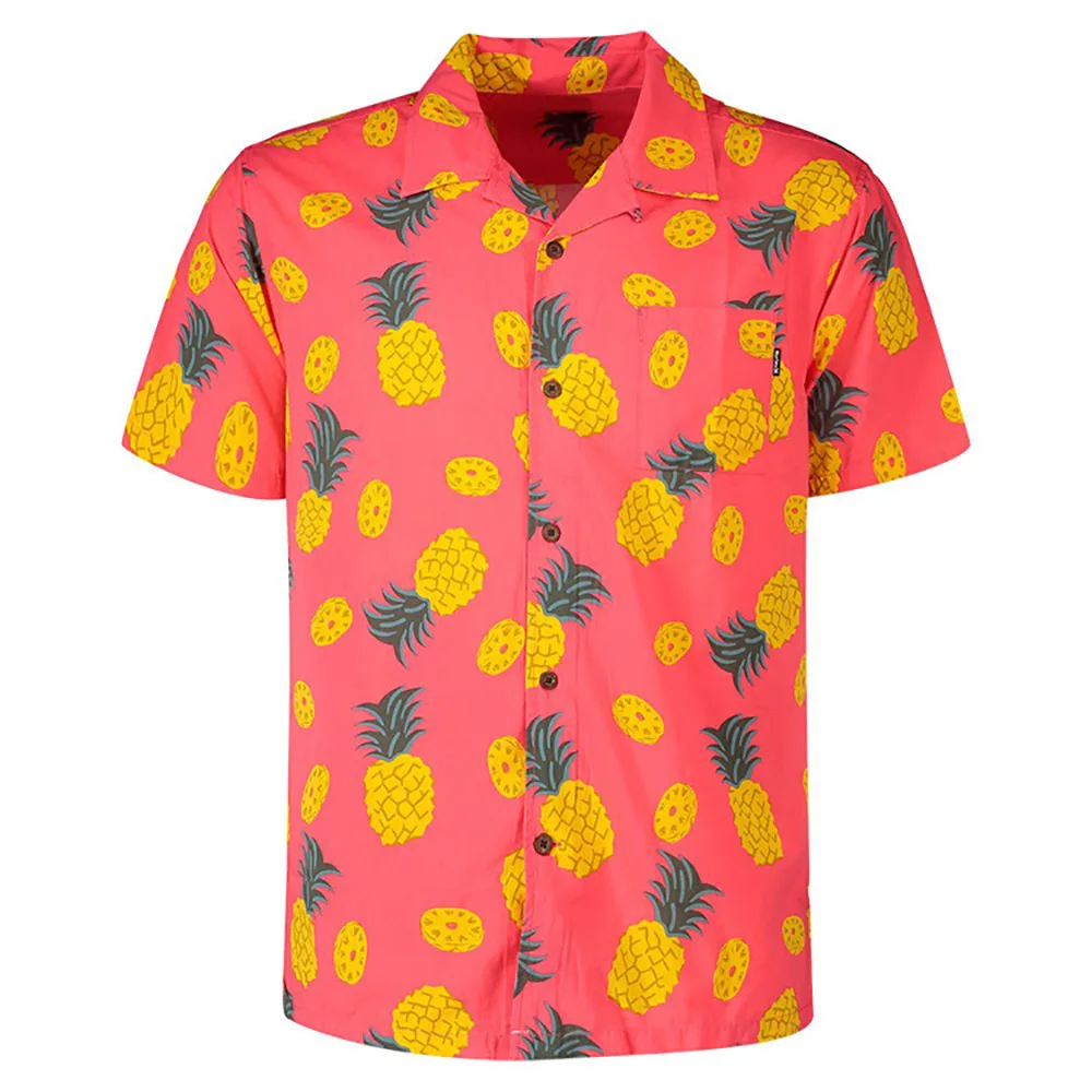 Летняя Мужская футболка с принтом ананаса логотипом под заказ для мужчин повседневная одежда коротким рукавом дышащая обычная мужская рубашка.