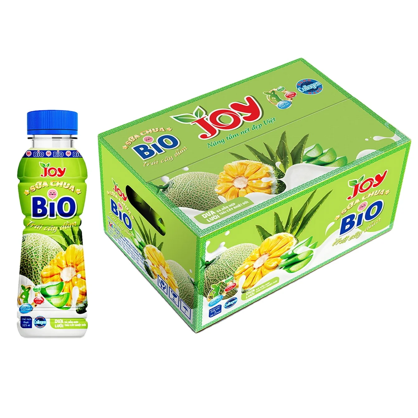 250ml Box BIO Yogurt Prebiotic with Melon & Mixed Tropical Fruit Manufacturers