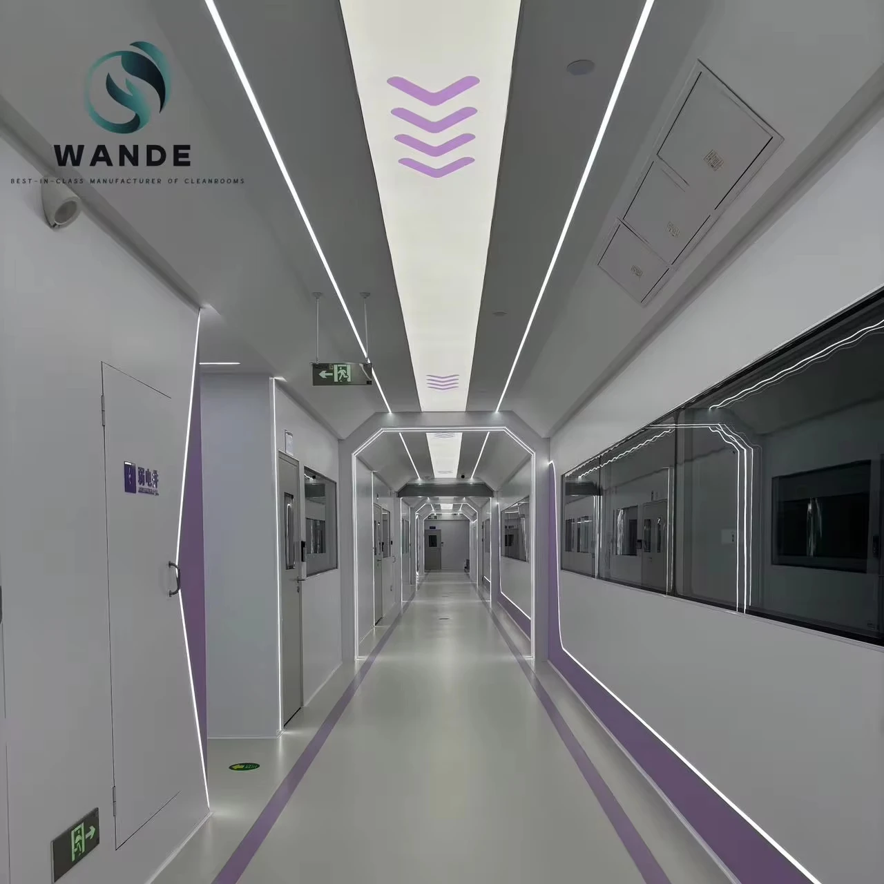 New Gmp Cleanroom Epoxy LED Panel Cleanroom GMP Gowning for Manufacturing Plant Industries Cleanroom