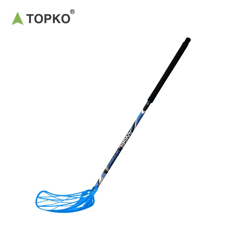 TOPKO High Quality Light Weight PP Glass Fiber Floorball Stick for Kids Outdoor Hockey Floorball Stick