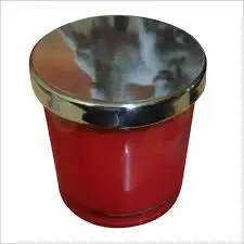 candle glass with rose gold lid Glass Candle Jars scented candle