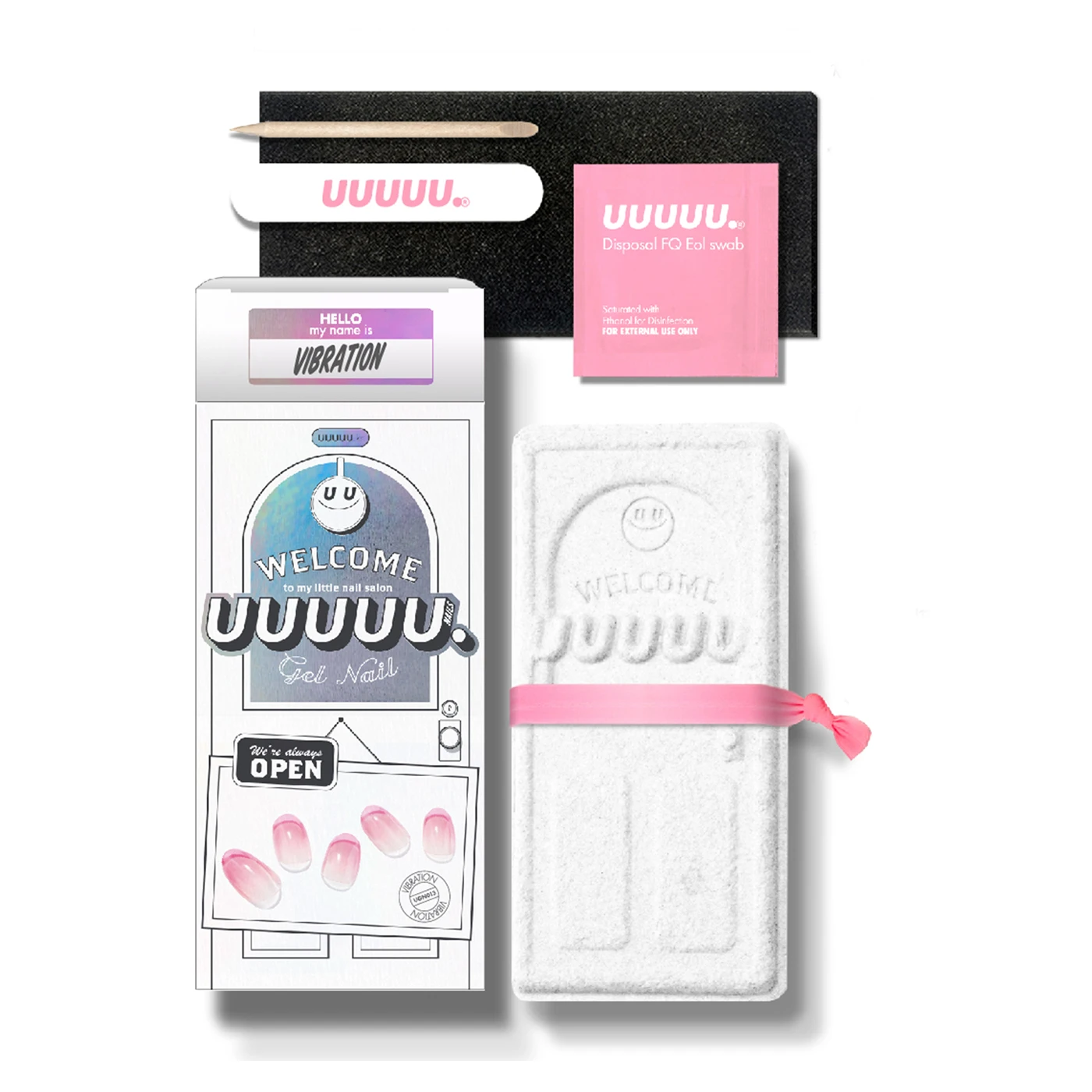 Korean 100% Real Salon Quality Press on gel nails Solid-color UV Gel Nail sticker manicure Wholesale Certified