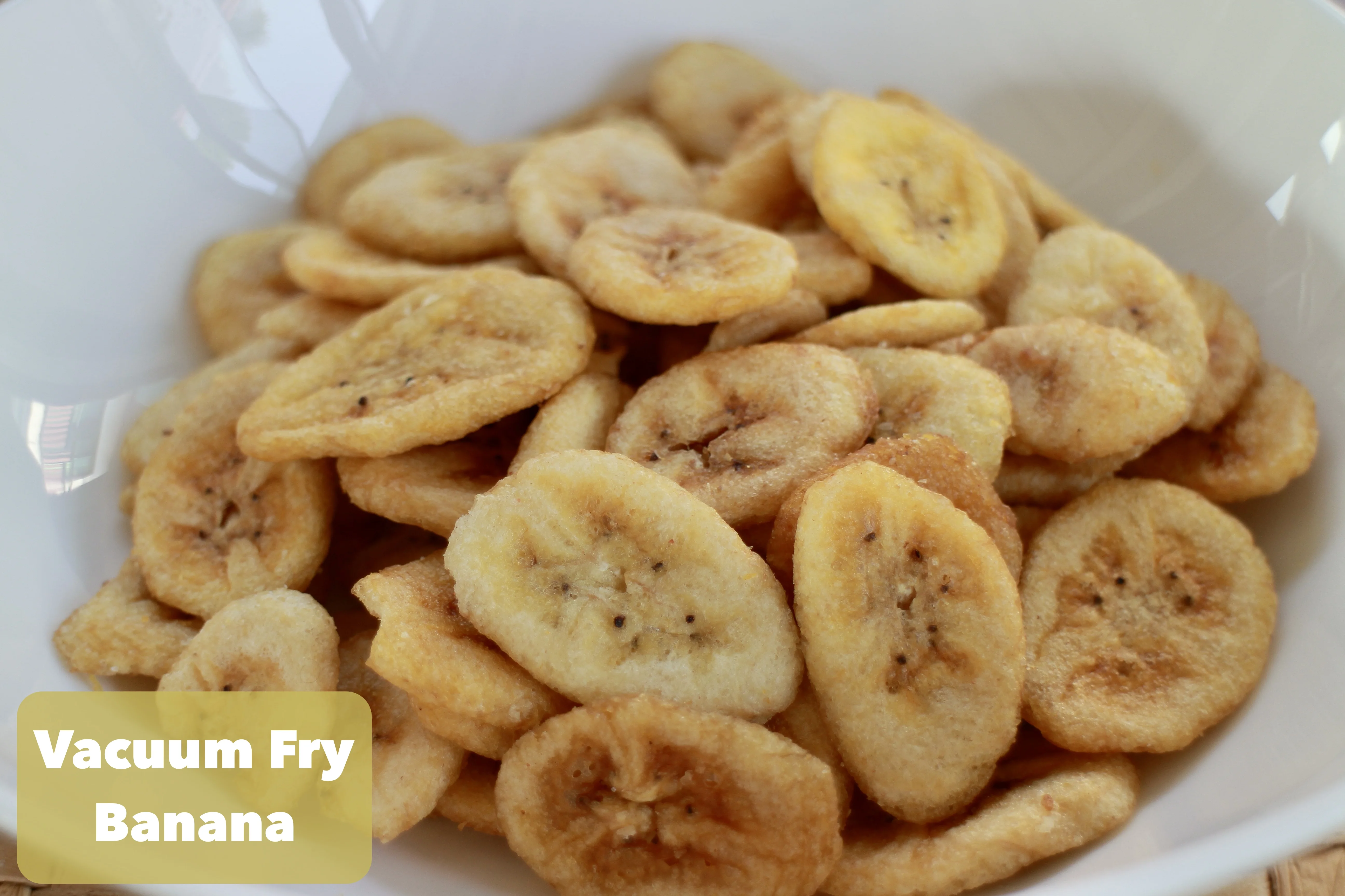 Vacuum Fry Banana Chips 1kg Product of Thailand with GMO