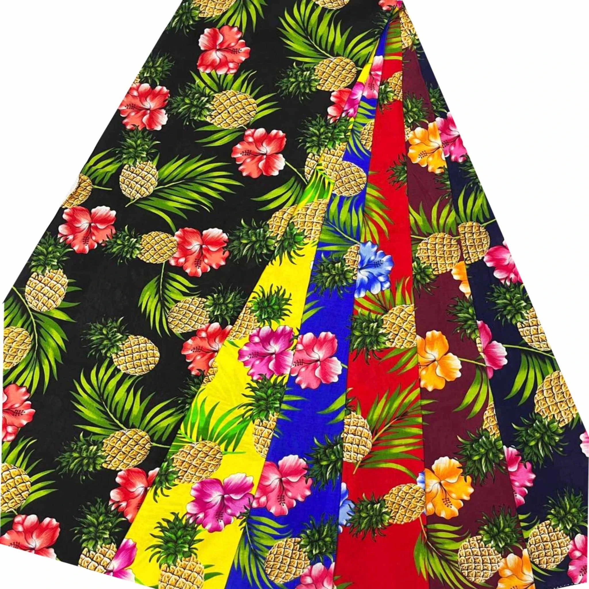 Pineapple Hawaiian Flower Tropical Sarong Pareo Wrap