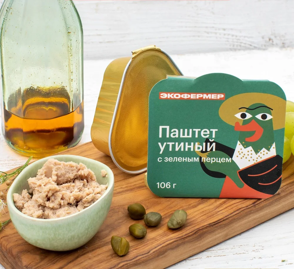 Утиный паштет с зеленым перцем оптовая цена натуральный продукт