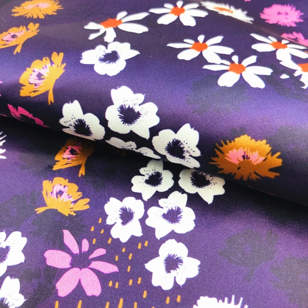 Best Selling Durable Using Customized Silk Satin Fabric Digital Print Silk Charmeuse Cloth Fabric