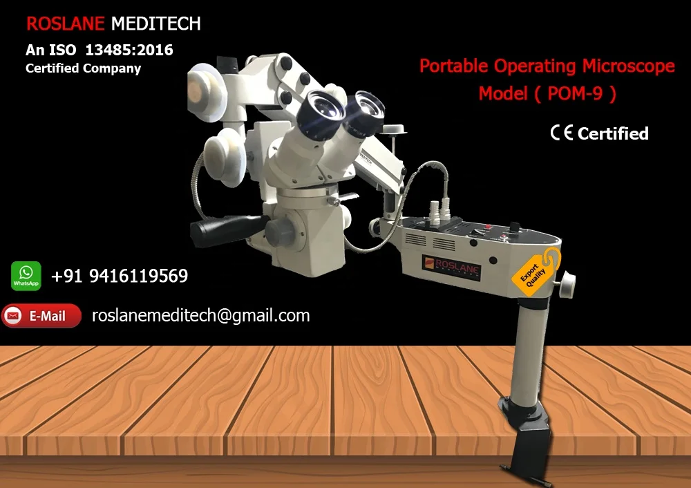 Eminent Roslane POM-9, ROM-6 Zoom Operating Operation Microscope Surgical Microscope for Ophthalmology