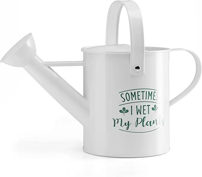 High Quality Premium Water Can White Coated Metal Safety Health Garden Tools Outdoor Plastic Watering Can Wholesale Price