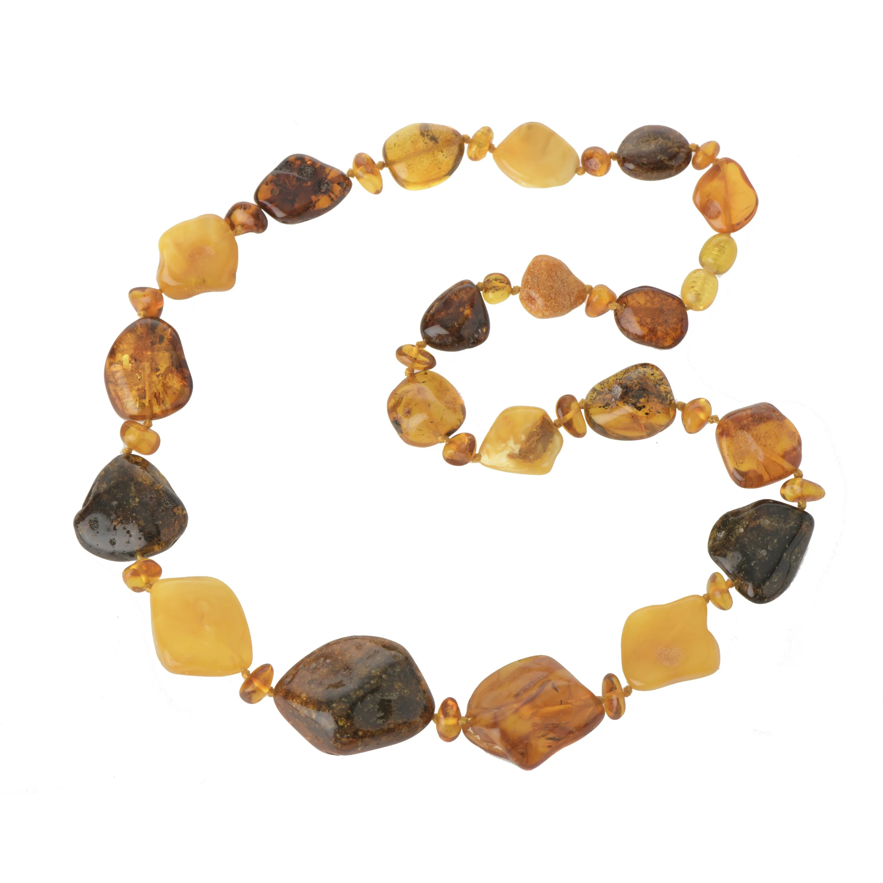 Multi Color Polished Amber Necklace for Adult Healing Baltic Amber Necklace  Amber Beads Necklace Various lenghts