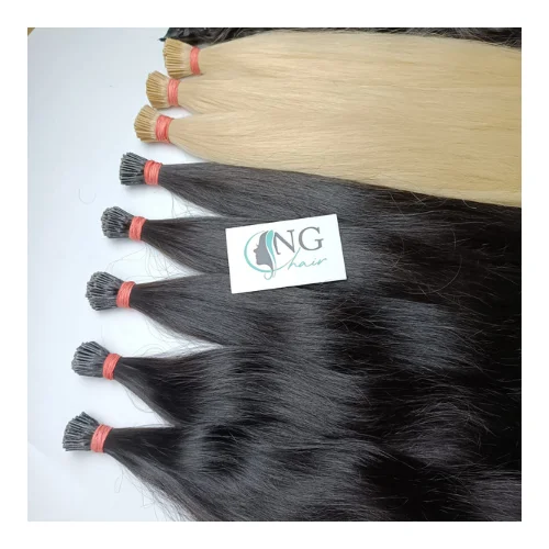 Hot Sale Straight I Tip Hair All Color 100% Virgin Human Hair Unprocessed Clip in Vietnamese Hair No Genius Weft