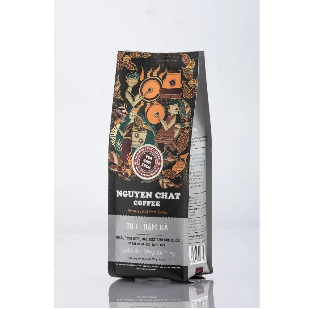 Ground Coffee 100% Roasted Coffee Bean Strong Taste Bittersweet GU No. 1 With Bag Packaging From Vietnam (11000007059221)