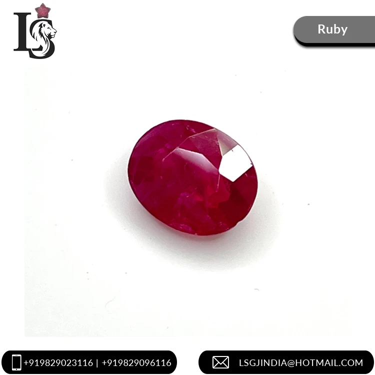 Fine Quality 100% Natural Reddish Pink 2.51 carat Oval Ruby Mozambique Loose Gemstone for Rings at Reasonable Price
