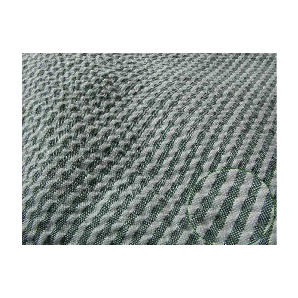 Wholesale Plain Striped Seersucker Gingham Dress Fabric Royal Super Soft Quick Dry Customized Fabric Sustainable 100% Cotton