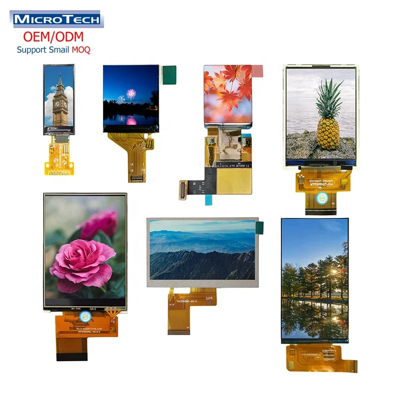 OEM/ODM Custom 0.96-15.6 inch Lcd Display Panel Support Small Quantity 3.5 4.3 5 7 10.1 Inch Touch Screen Tft Lcd Display Module