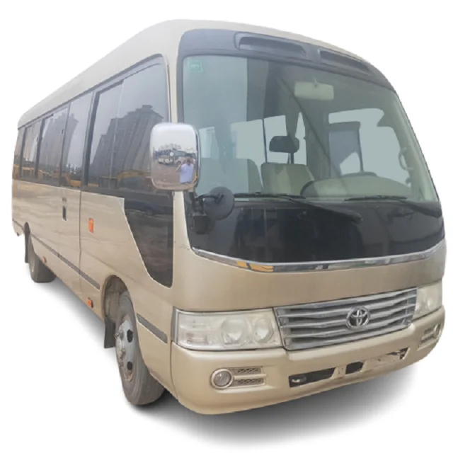 High quality 30 seats diesel engine LHD toyota coaster passenger bus for sale used