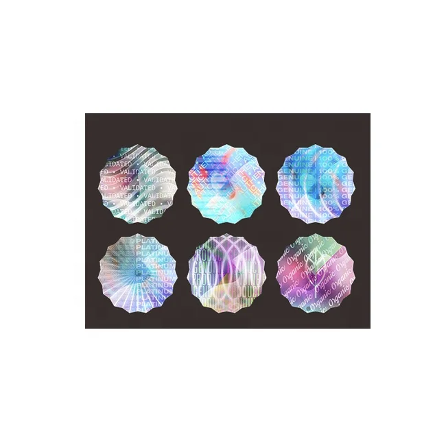 Customize Label Sticker Glossy Golden VOID Label Stickers Hologram Security Labels In Sheets Seal Stickers For Security