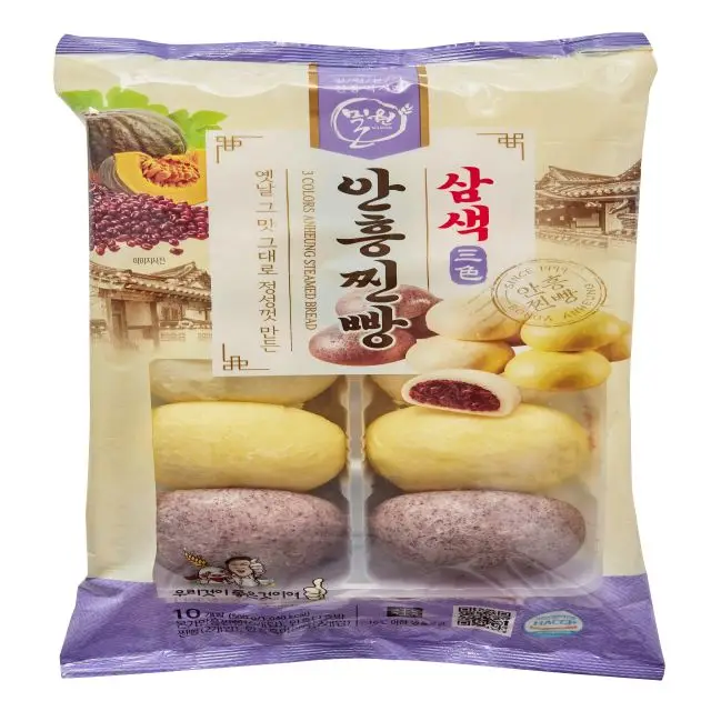 3COLORS Anheung Steamed Bread 500g	Steamed bun rice cakes Healthy steamed bun made out of Korean flour and natural rice powder