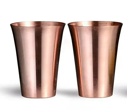 Simple 100% Pure Copper Tumbler with Shinny Mirror Polishing Copper Glass for Kitchenware Short Glass