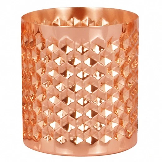 Perfectly designed copper tumbler enhances drinking experience keeps beverages cold perfect for entertaining guests