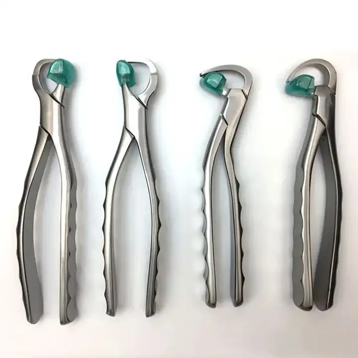 4Pcs Kit Universal Minimally Invasive Tooth Extraction Forceps Dental Instrument with Stainless Steel Cassette