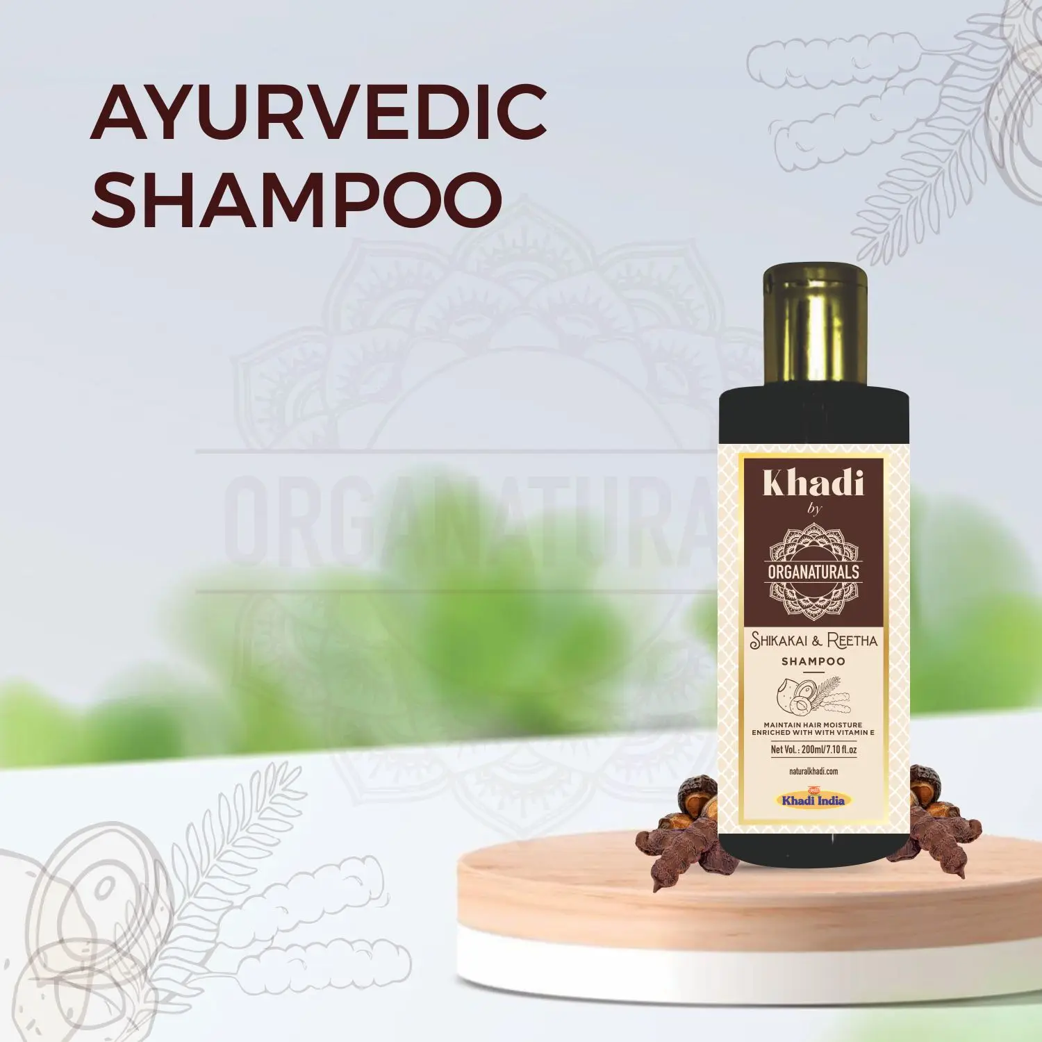 Top selling Herbal shampoo  Reetha & Shikakai Hair Shampoo Suitable for All Type of Hair 200ml