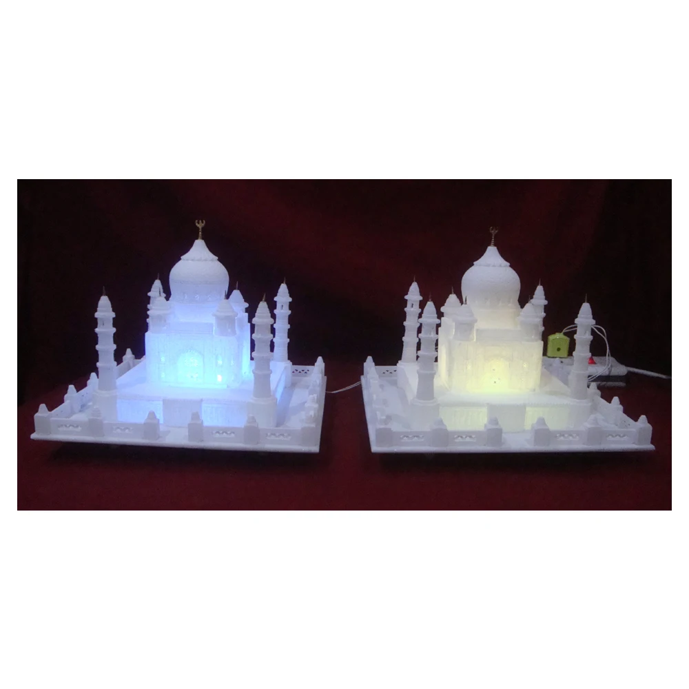 Customize Design Beautiful White Marble Taj Mahal For Multi Purpose Decoration Product Of Handmade Handicrafts Item