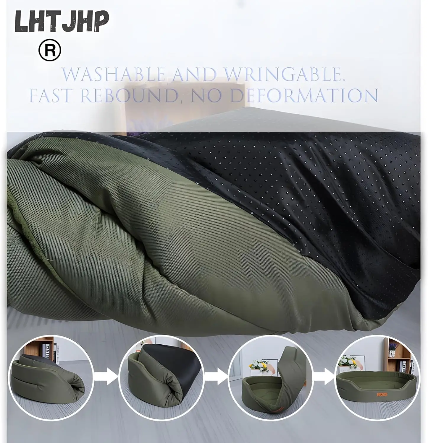 Double-sided four seasons available large size large dog bed house sofa dog kennel soft wool pet dog cat mat