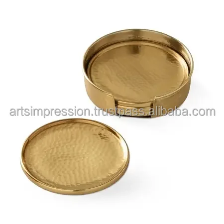 White Color With Gold Antique Border Coaster High Quality Home Bar Decoration Coaster for  Leaf Coaster Monsters Shaped Ceramic