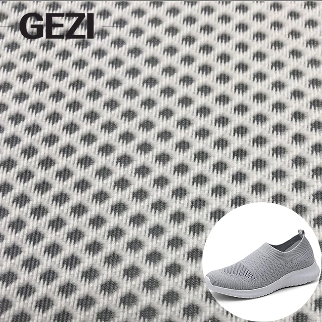 elastic stretch stiff 3d mattress plaid sheer spandex 100% nylon polyester knitted knit diamond foam spandex mesh net fabric