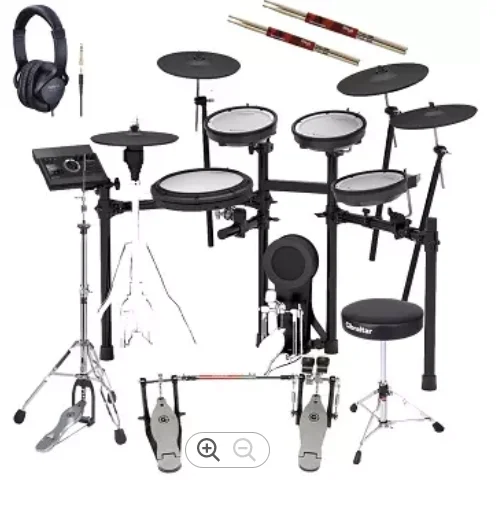 ORIGINAL BEST New ROLAND TD-17KVX V-DRUMS ELECTRONIC DRUM SET DRUM ESSENTIALS BUNDLE
